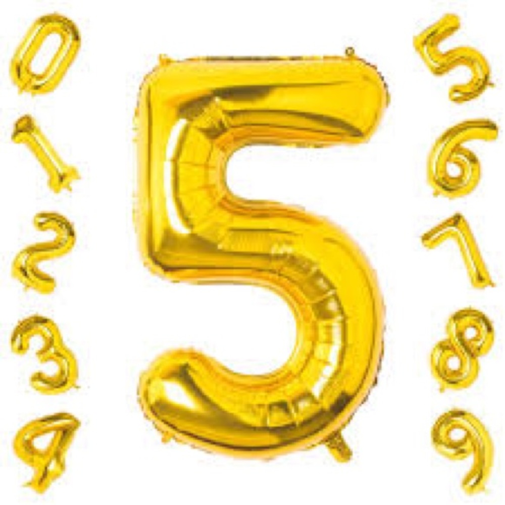 Brand New Number Balloon